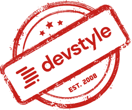 Pieczęć devstyle, est. 2008